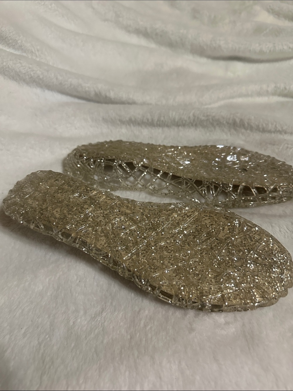 Clear Jelly Ballet Flats - Women's Comfortable Slip-On Shoes - Picture 3 of 3